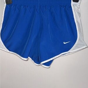 Nike Women's Athletic Shorts in Blue and White